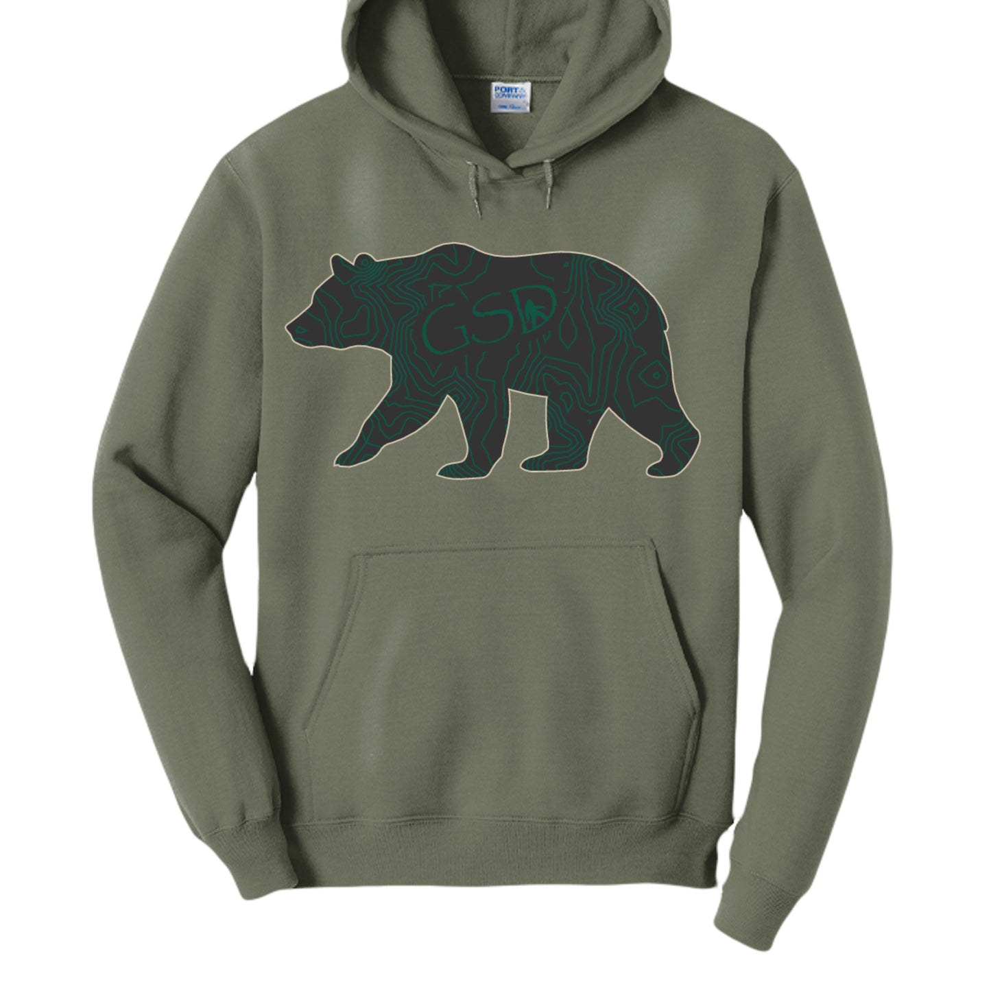Olive Drab Green Heather - PC78H - FRONT