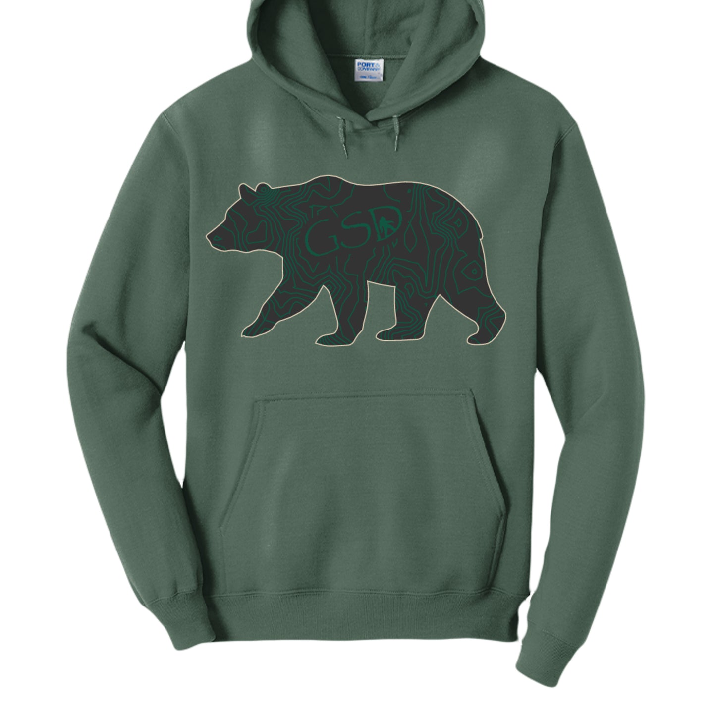 Forest Green Heather - PC78H - FRONT