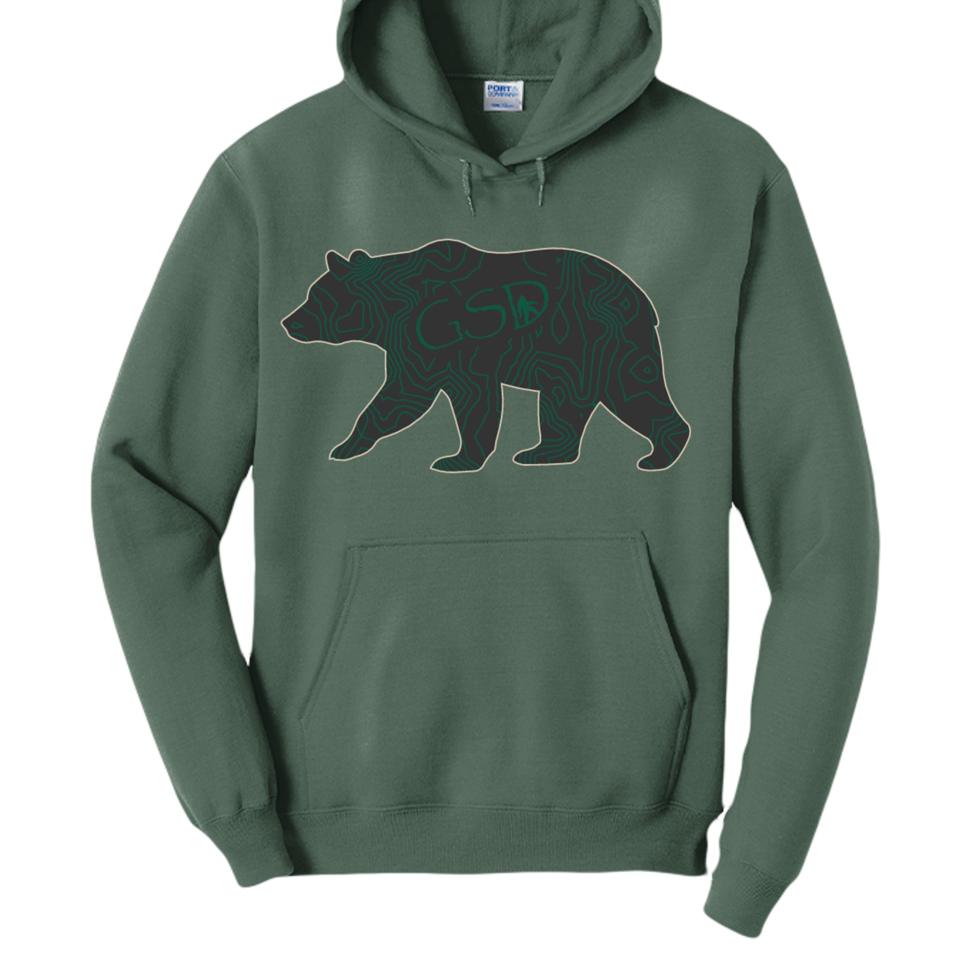 Forest Green Heather - PC78H - FRONT